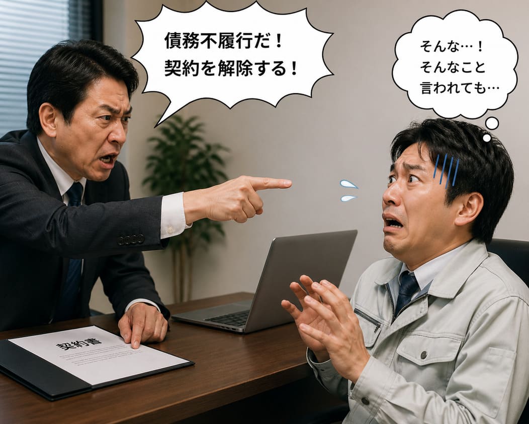 契約解除を突きつけられる委託先