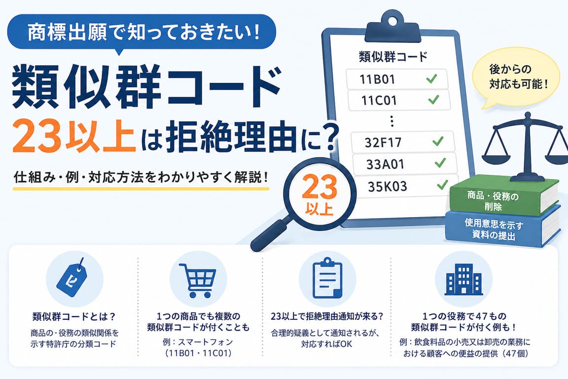 類似群コードが多いときの拒絶理由に関して